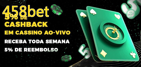 Promoções do cassino ao Vivo 458bet